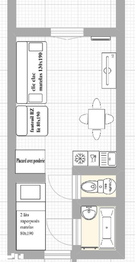 Studio 2 Alpes, Proche Lac Buissonniere, Menage Inclus, Balcon, Parking Les Deux Alpes Luaran gambar